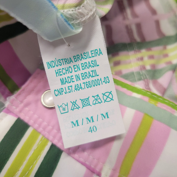 Agua Doce Shorts Womens Medium Plaid Swim Boardshorts Brazilian Beach Swimwear - Picture 7 of 11